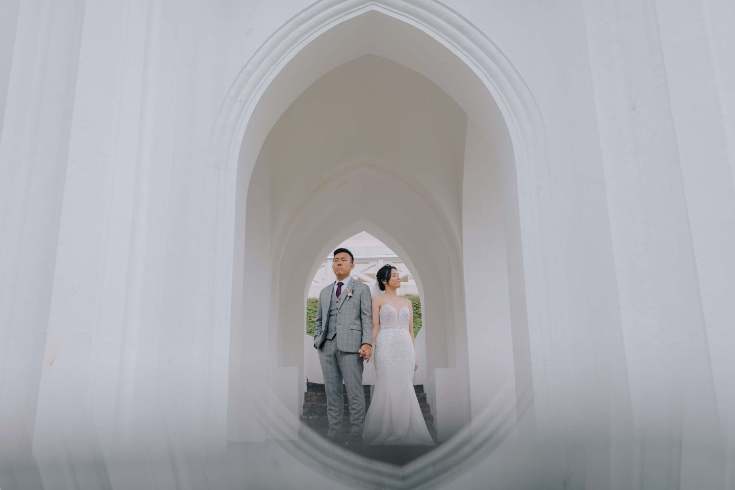 fort canning park singapore couple photography