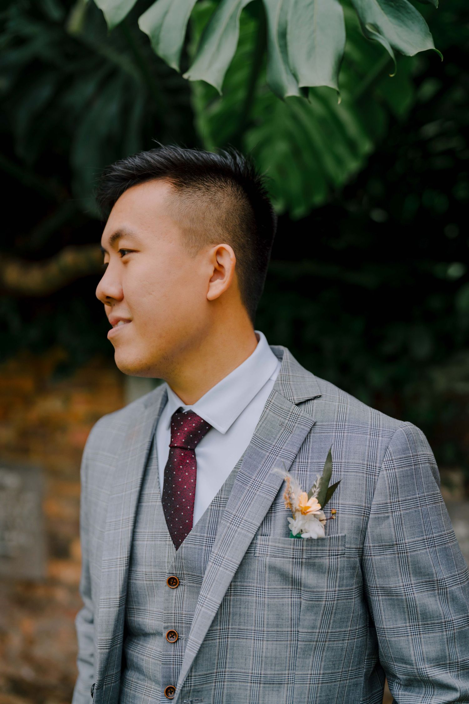 suityourself on groom at national museum of singapore wedding