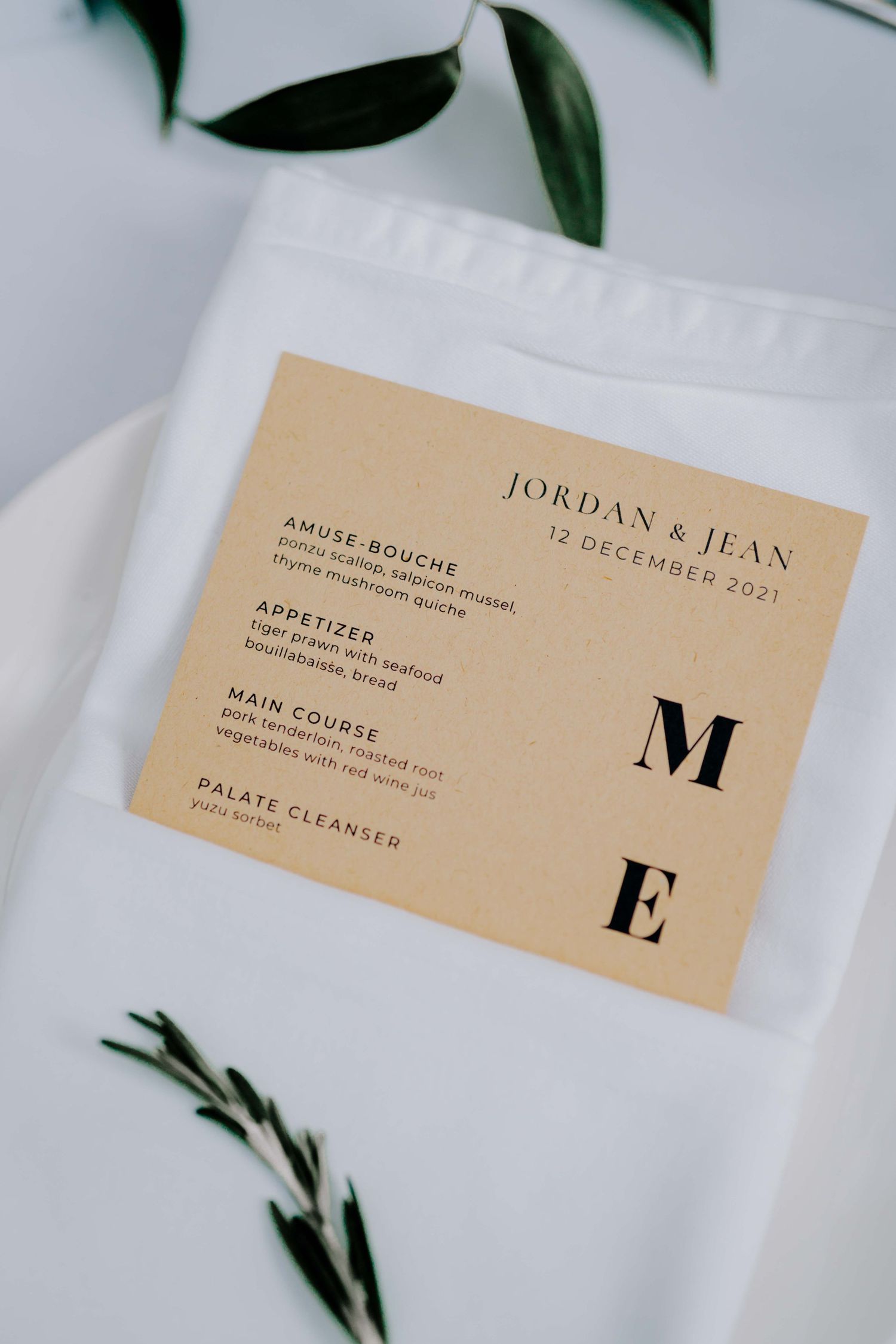 national museum singapore wedding menu