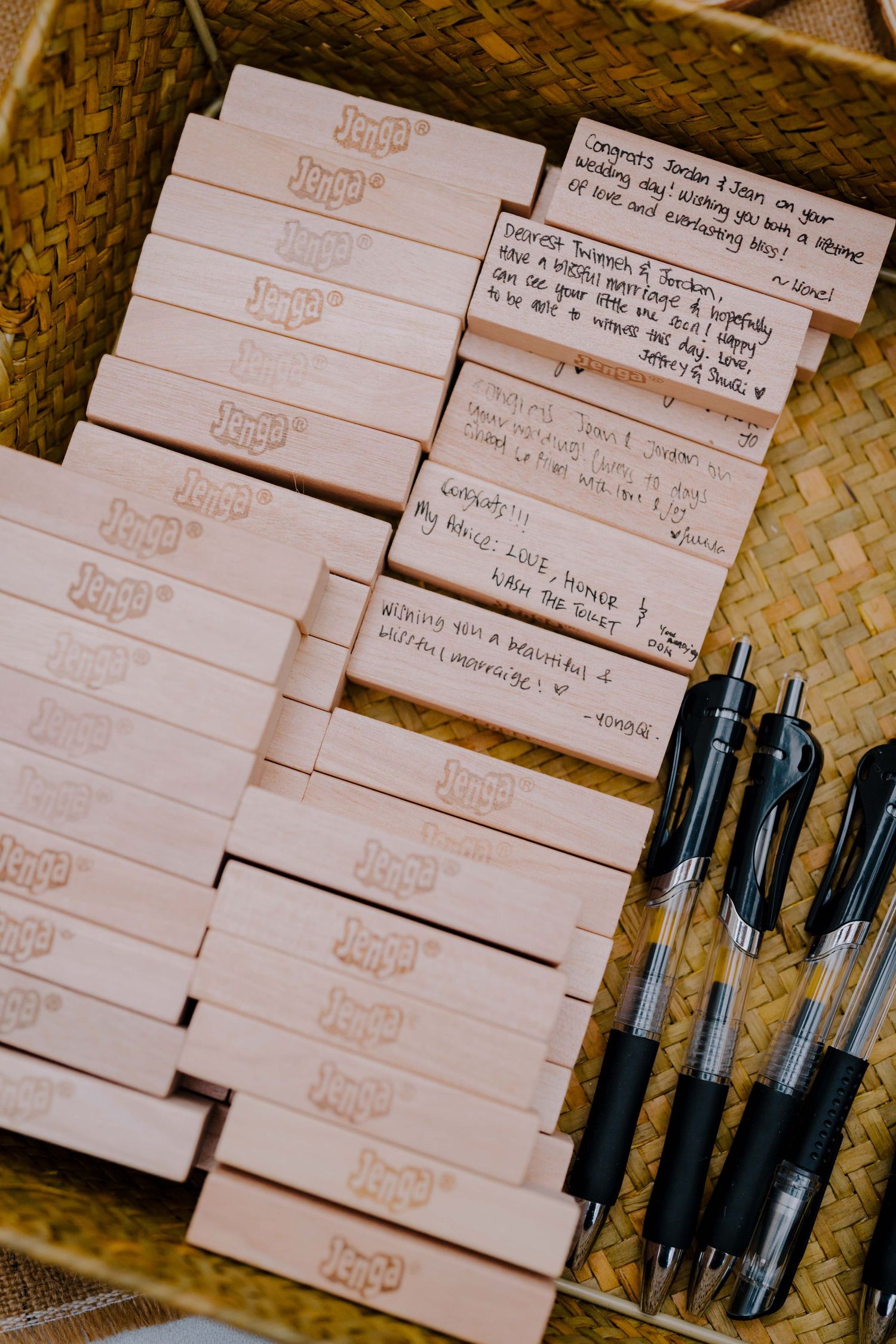 wedding messages by guests at national museum of singapore