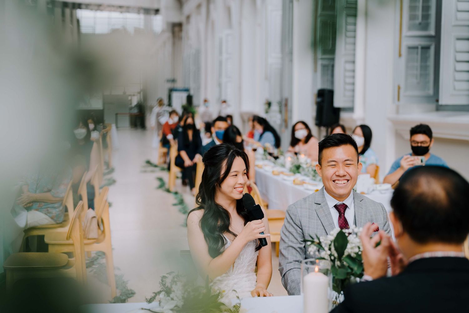 wedding day photographer at national museum of singapore