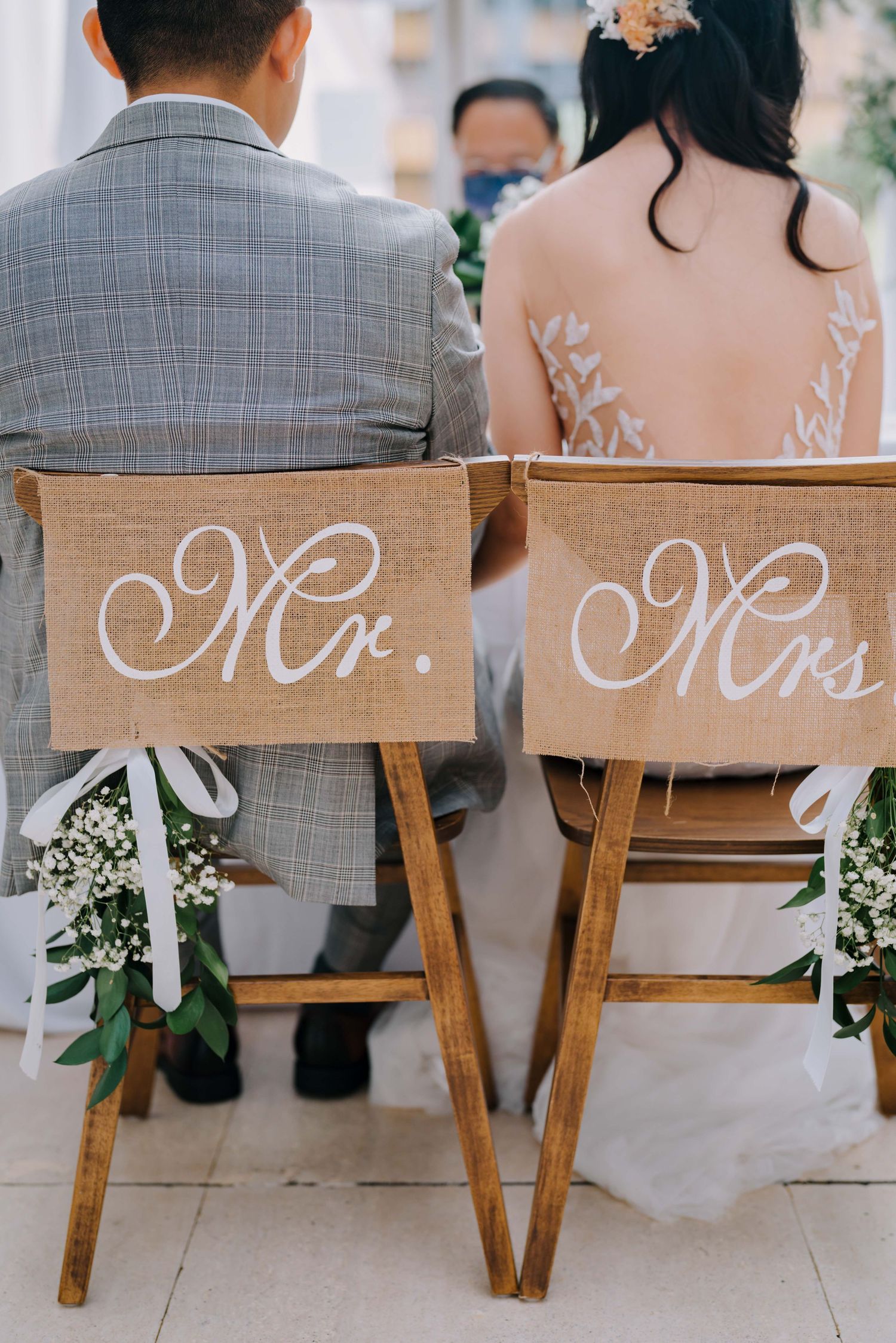 mr and mrs chair at national museum of singapore wedding