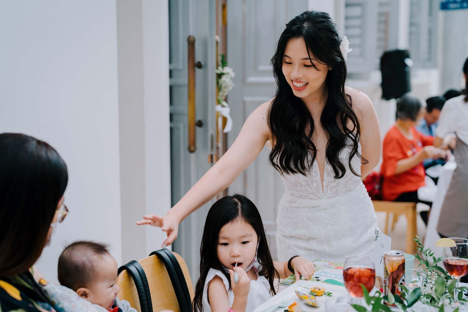 wedding day photography at the national museum of singapore