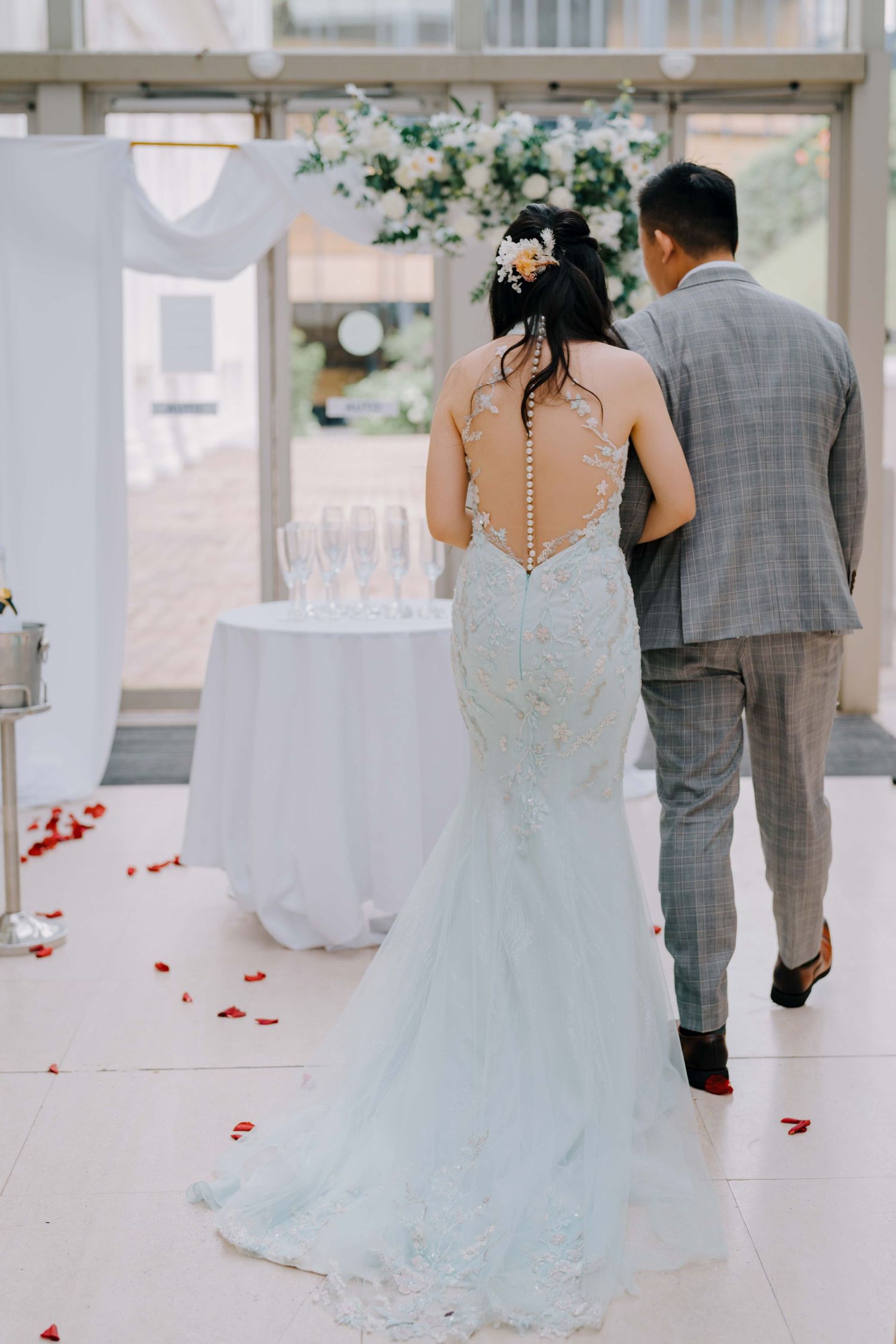 wedding day photography at the national museum of singapore