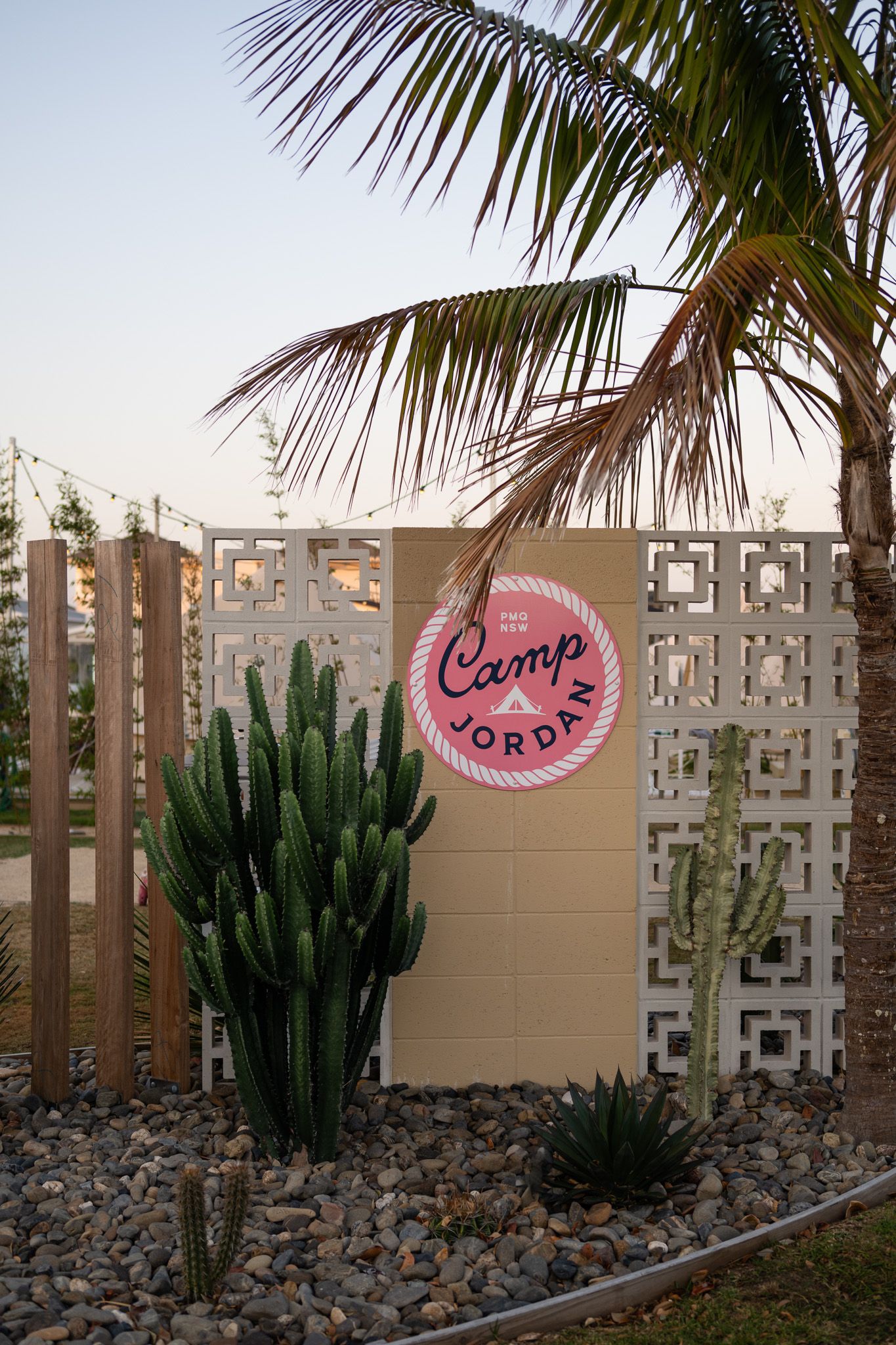 Jordans Camp Port Macquarie boho entrance