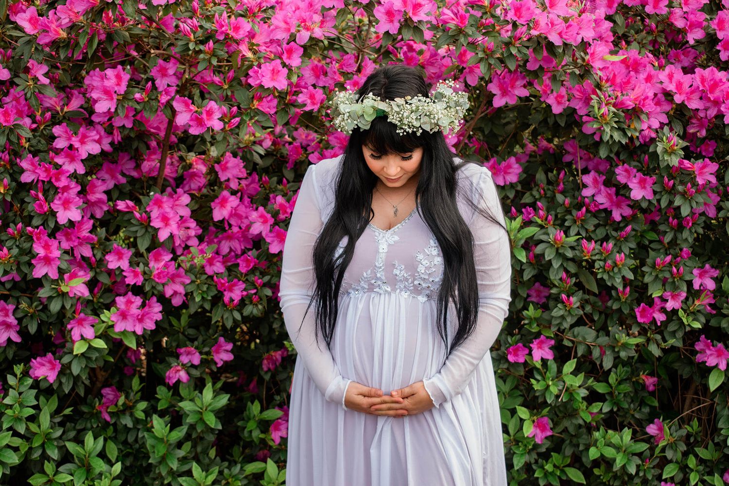 Pregnant Mother During Maternity Shoot