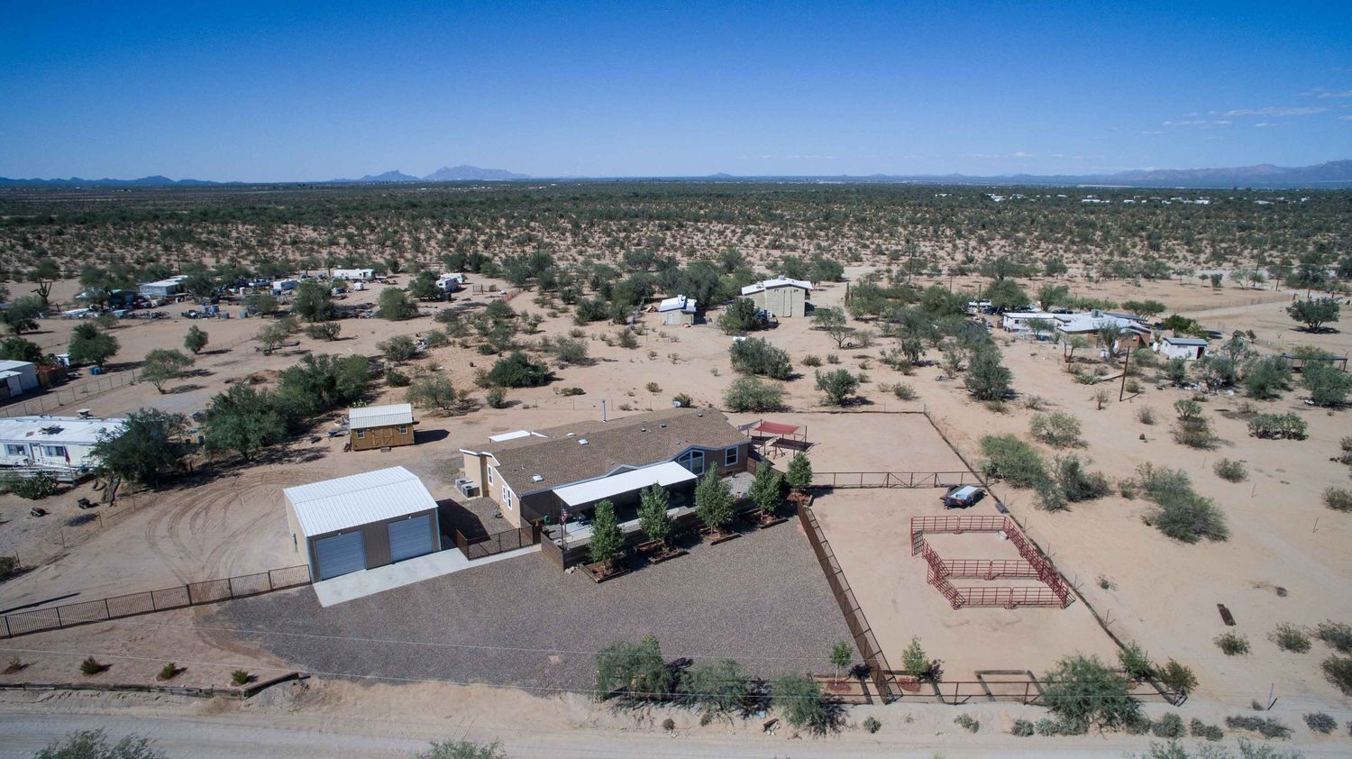 Drone Photo of Home in Marana Arizona