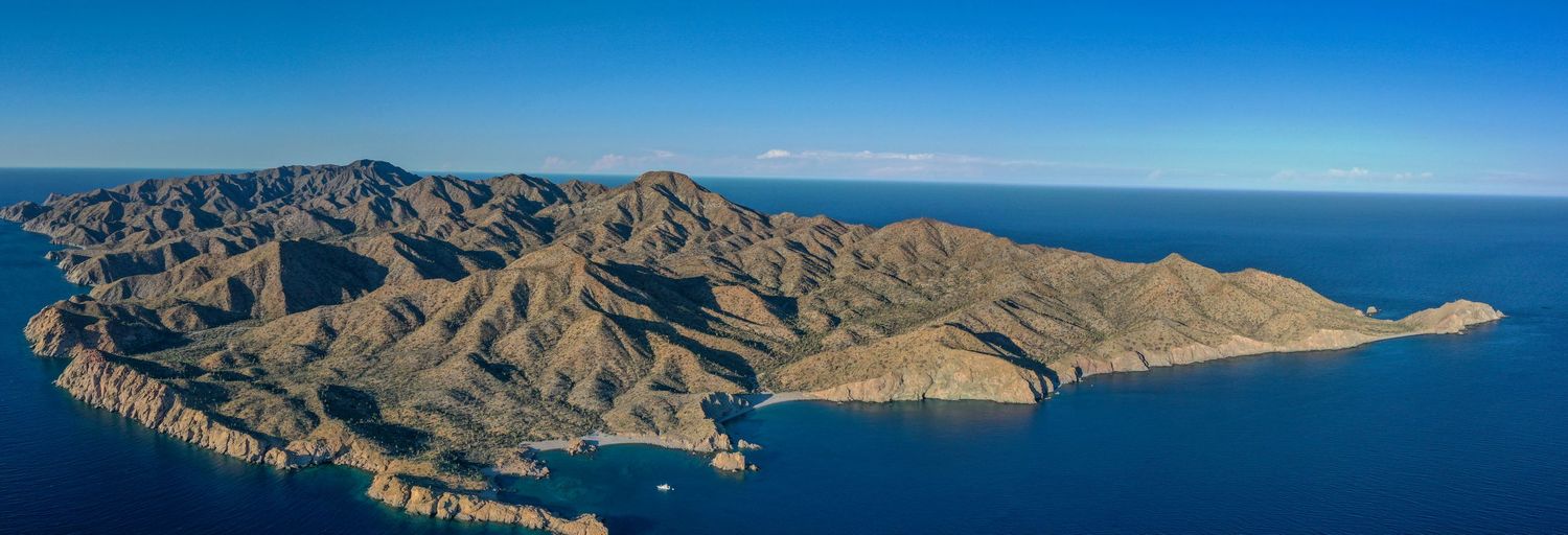 Drone Aerial Photo of Isla Catalina in Sea of Cortez