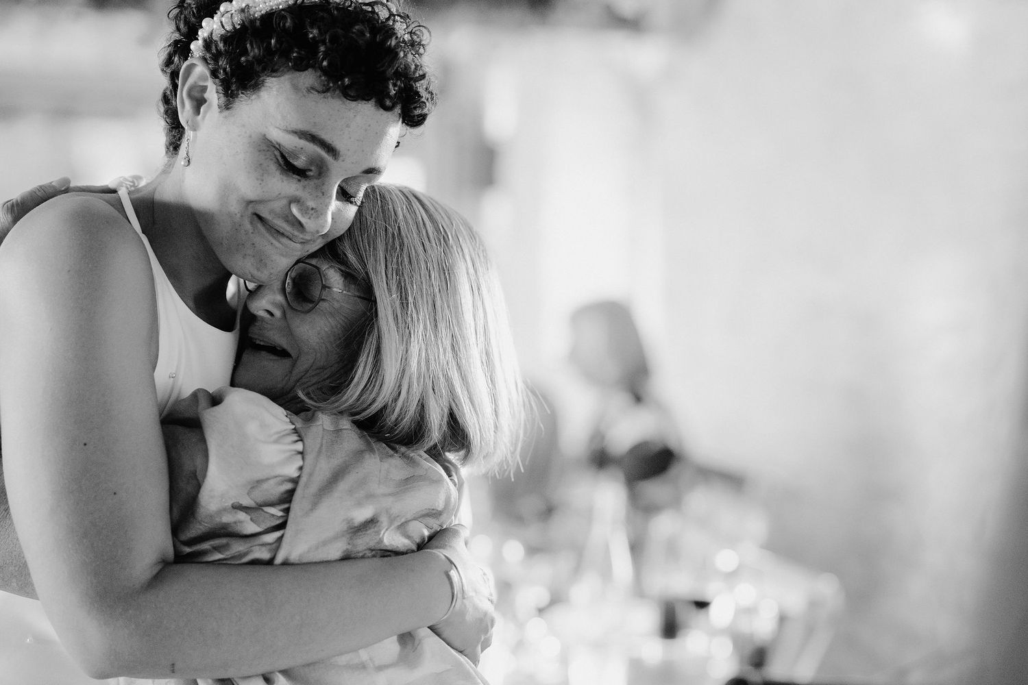 bride-hugging-nan-old-gore-yardspace-events-wedding