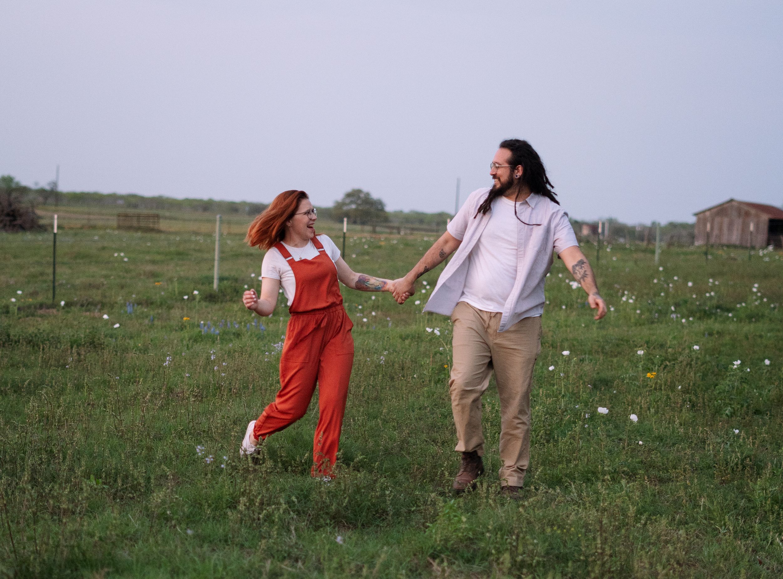 wildflower engagement shoot