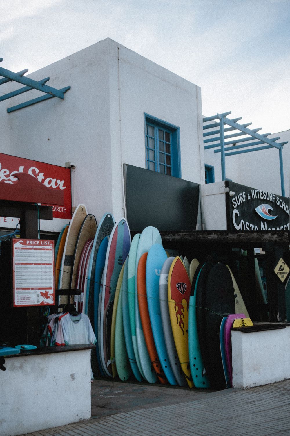 Famara Beach, lanzarote, skateboard by Natalia Ruszczuk, photographer based in Chiswick, London