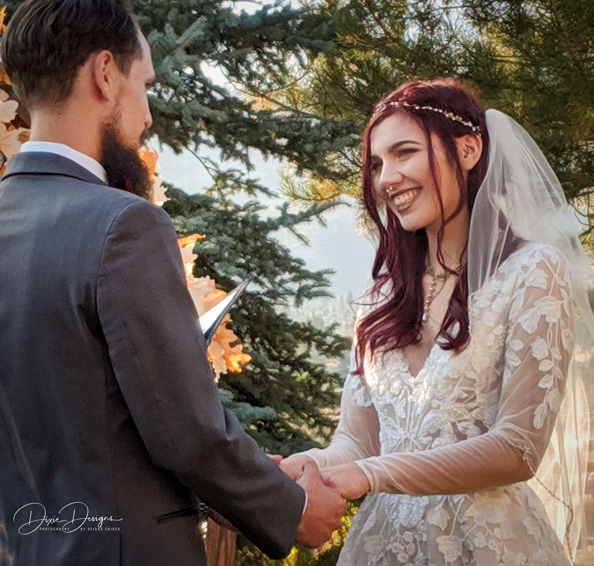 Autumn Fall Backyard Family Country Wedding Photography in Reno