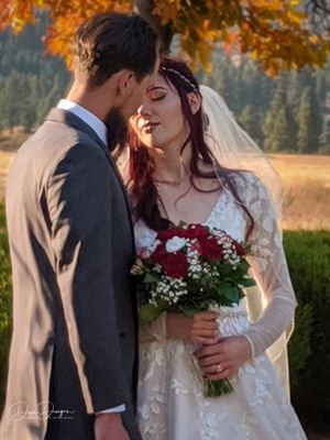 Autumn Fall Backyard Family Country Wedding Photography in Reno