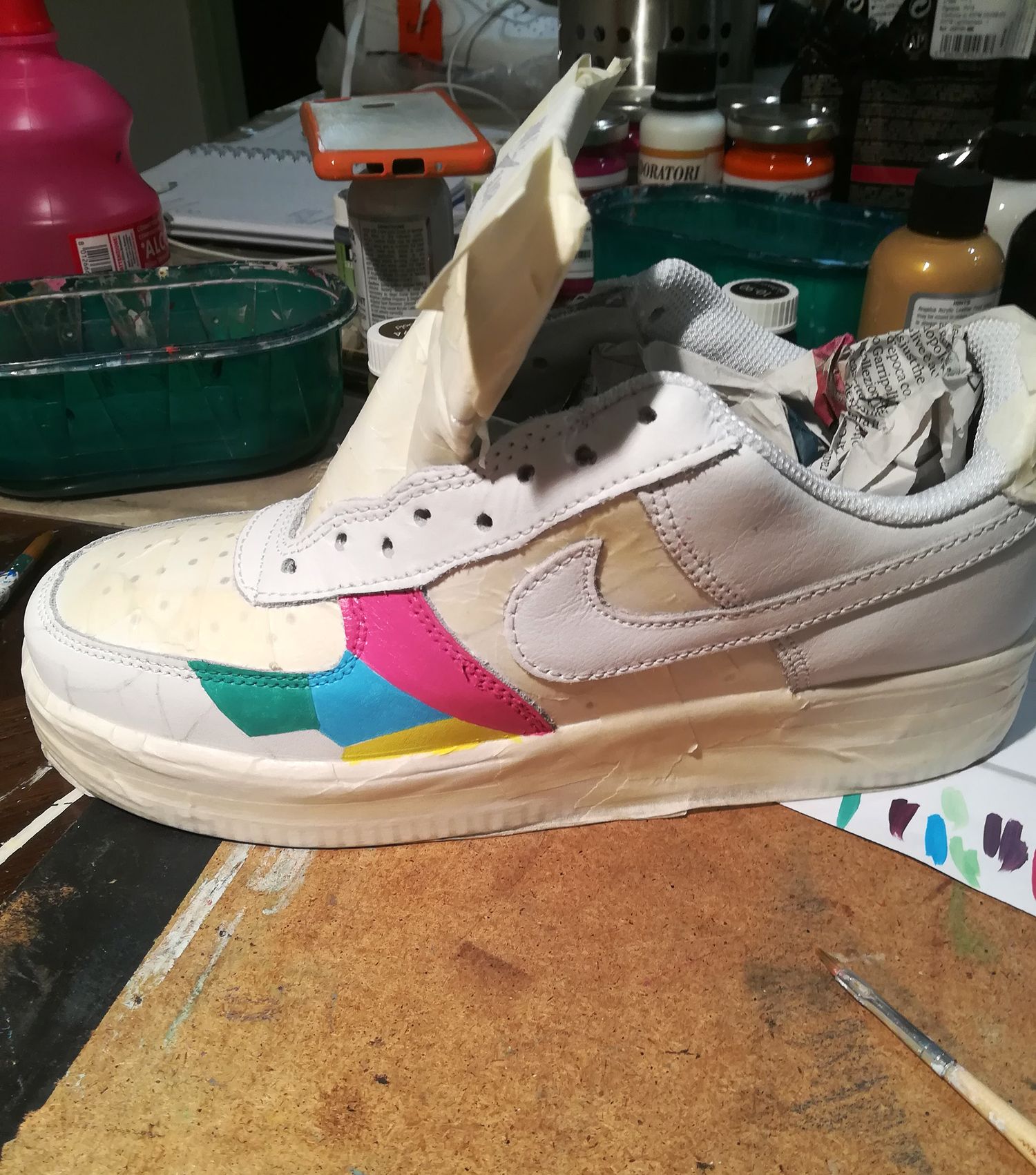 Sneaker Nike Air force 1 - personalizzazione foto 1