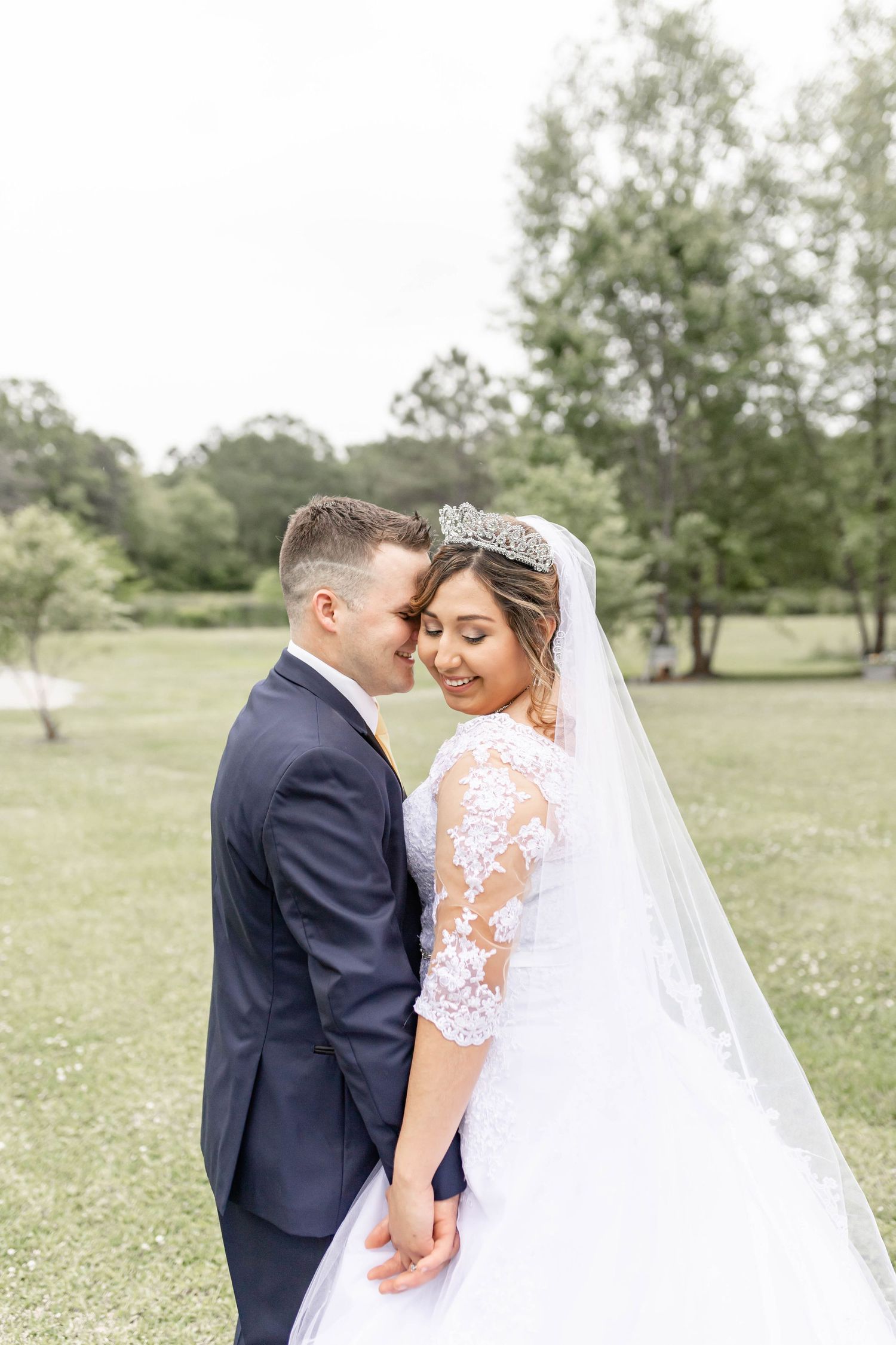 Bride and Groom in Albany, Louisiana