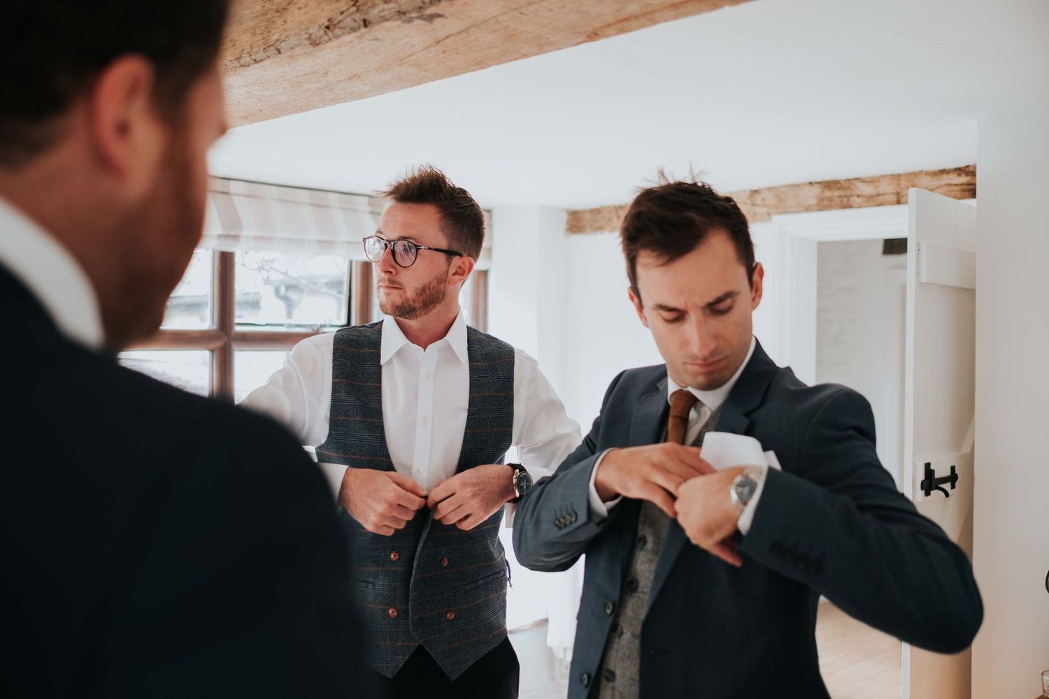 groom getting ready