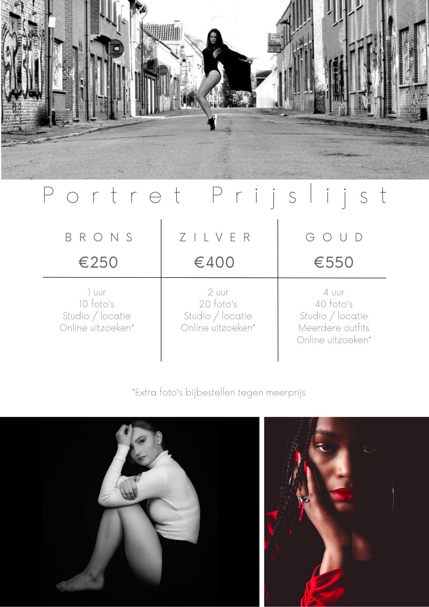 Frames by Renee - Prijslijst portret