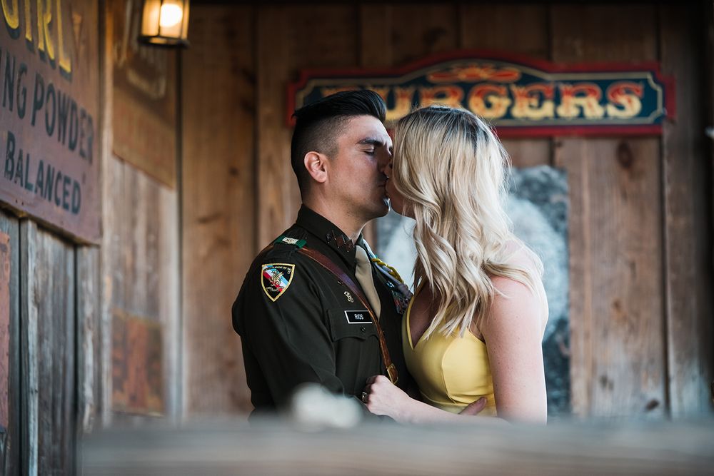 The Dixie Chicken on Northgate Texas A&M University Engagement Photography