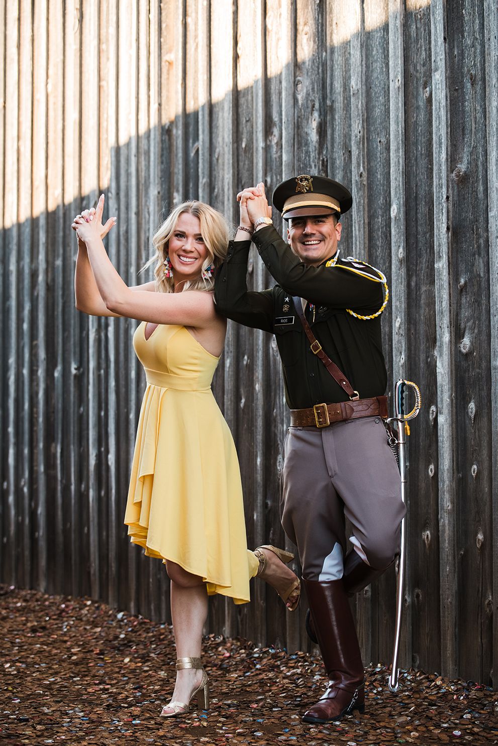 The Dixie Chicken on Northgate Texas A&M University Engagement Photography