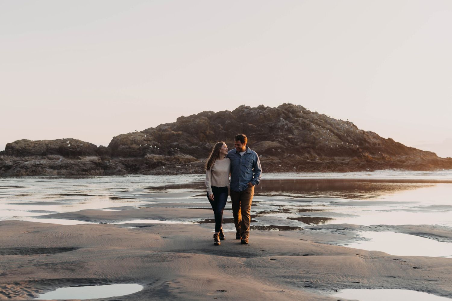 Engagement Session on the Washington Coast