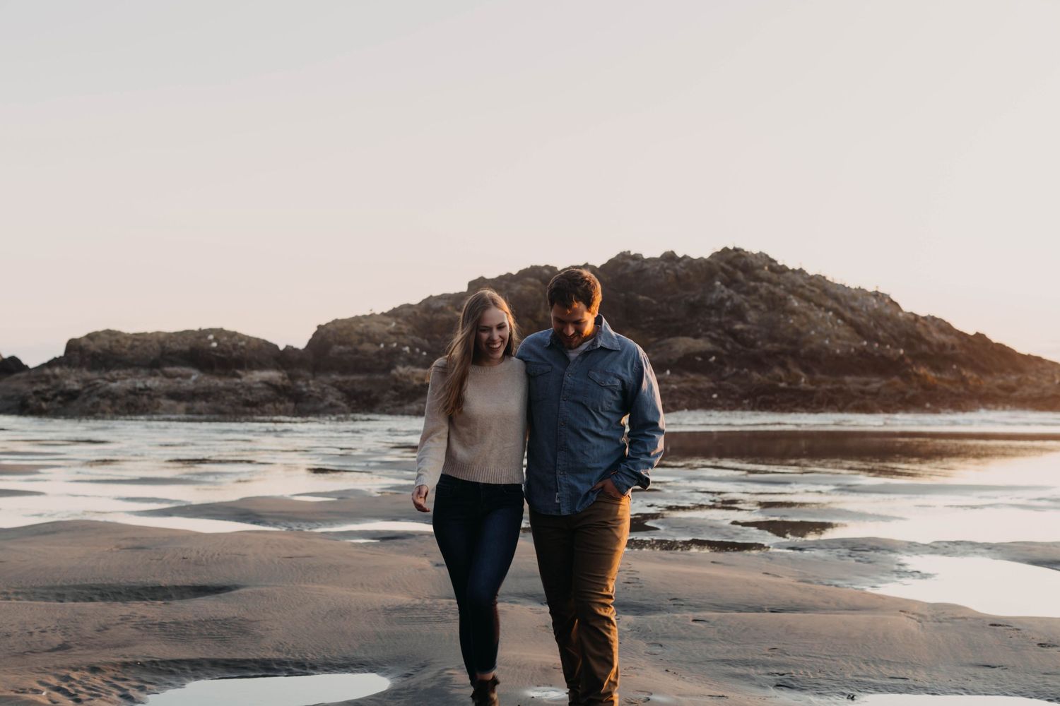 Engagement Session on the Washington Coast