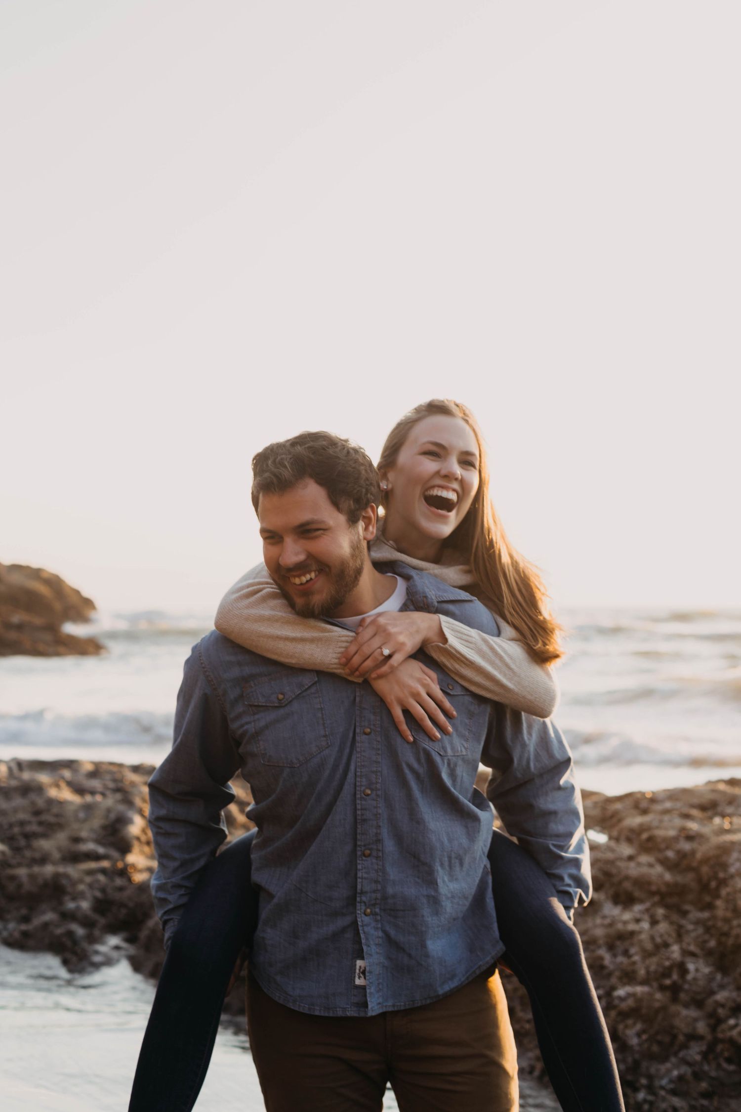 Engagement Session on the Washington Coast