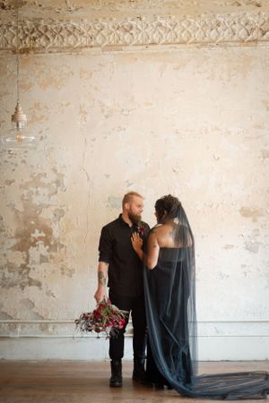 black wedding dress