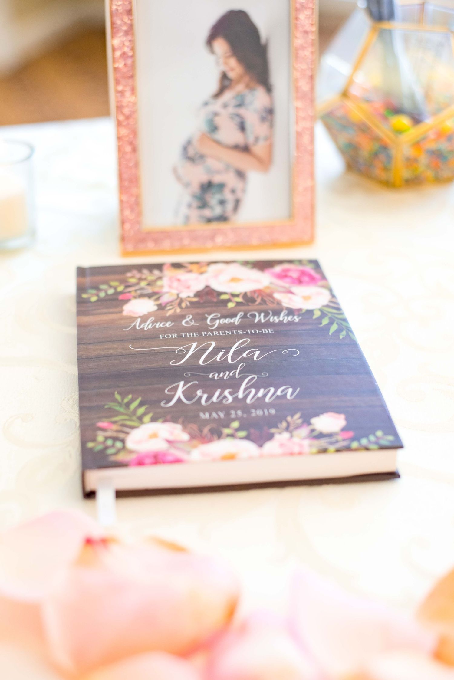 advice and good wishes book for a baby shower