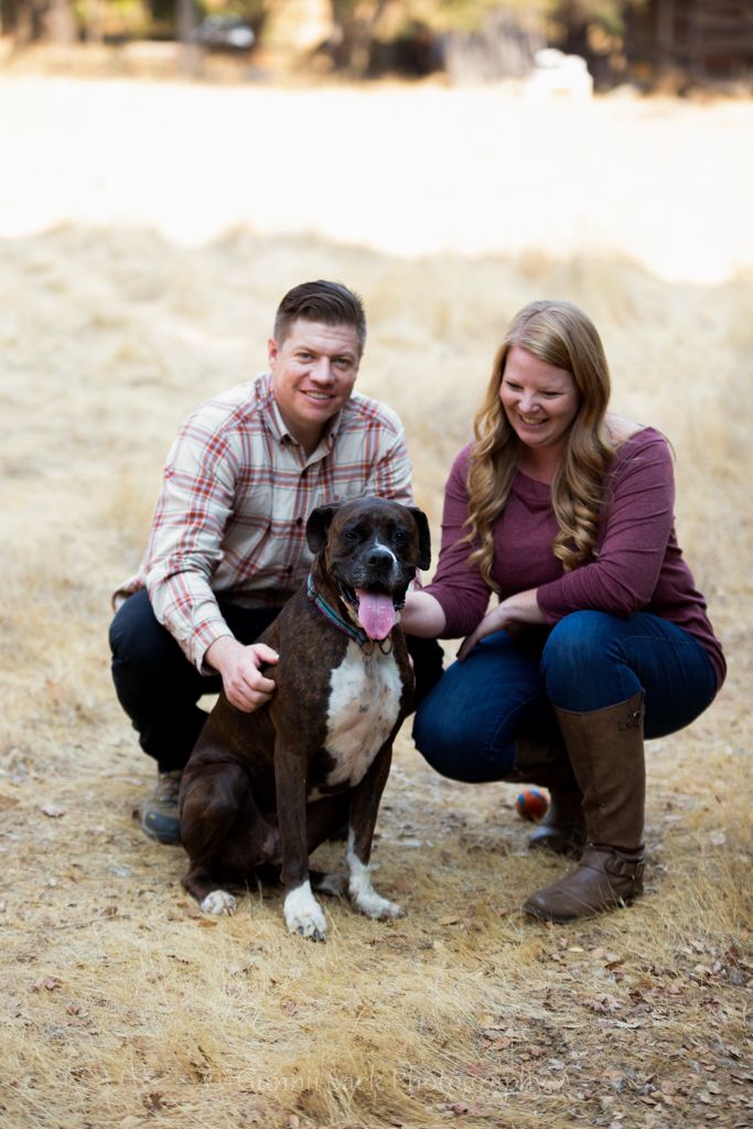 Gunnii Sack Photography, Angel's Camp, Fall Photos, Engagement Shoot, Dog Shoot