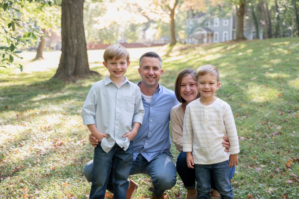 Family session at park