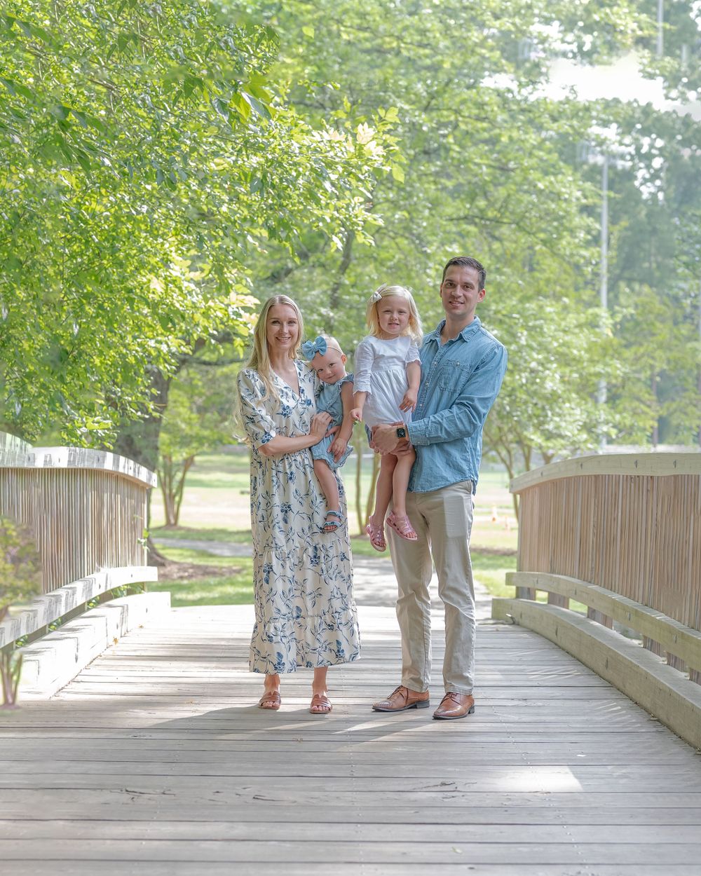 Family session at park