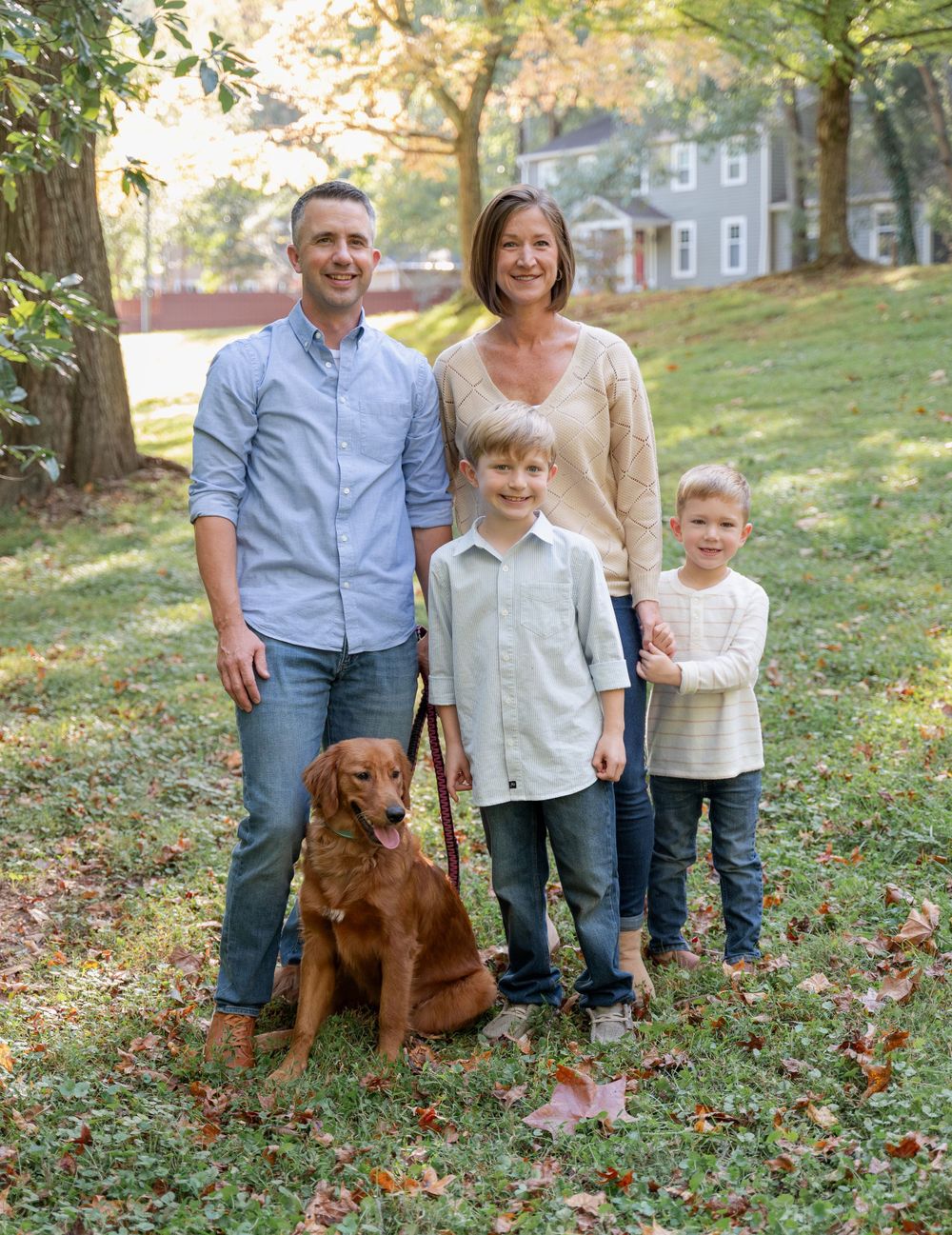 Family session at park