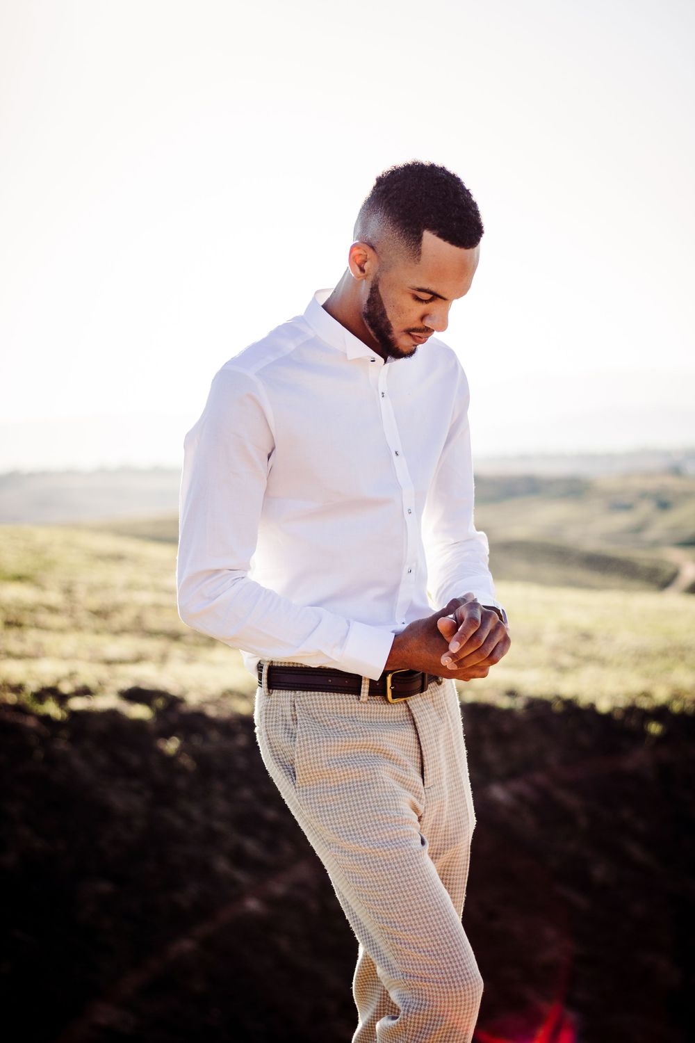Professional portraits at a park in Fresno, California