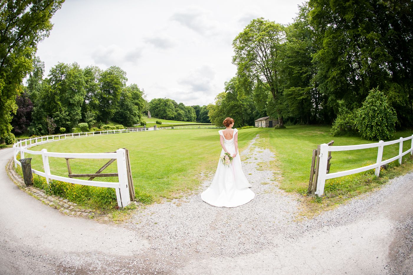 la mariée au Château de La Rocq
