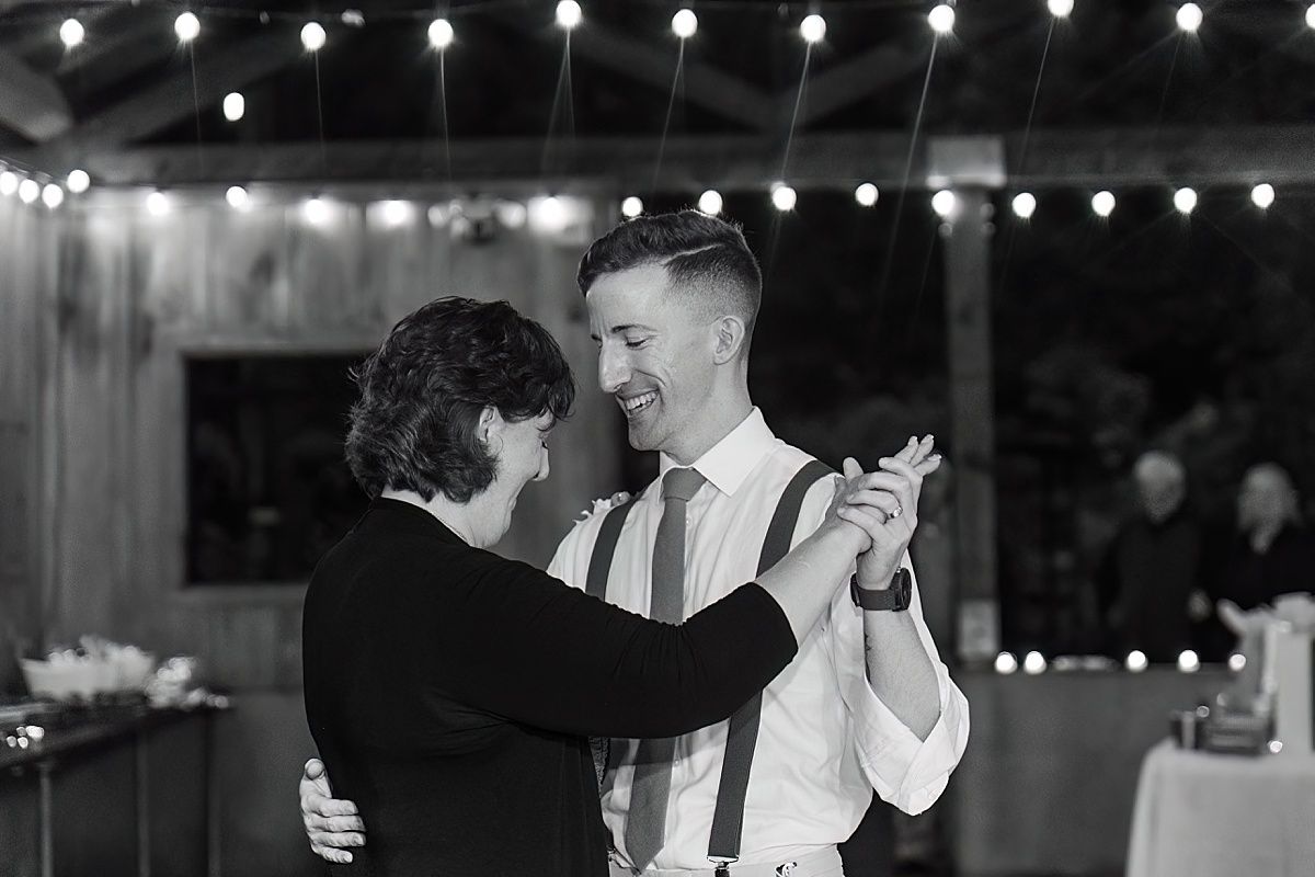 Photography of mother son dance at wedding