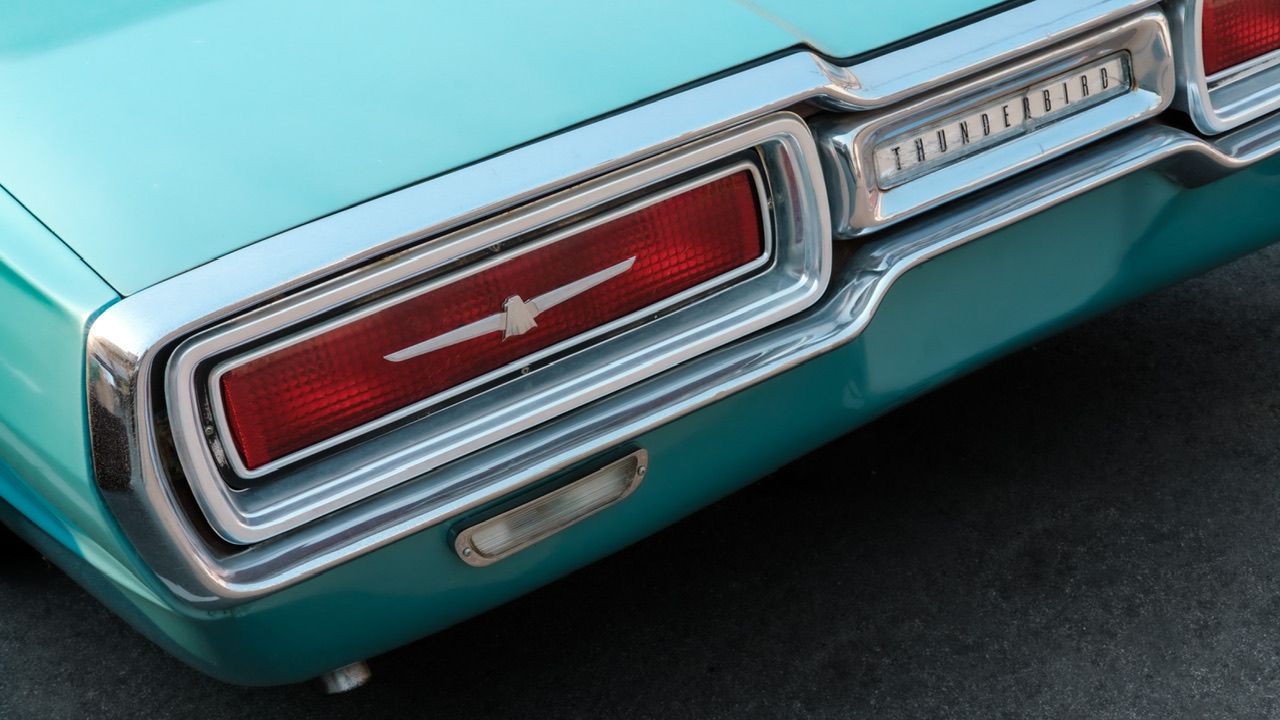Classic vintage car detail, rear tail light, automotive photography, North Vancouver
