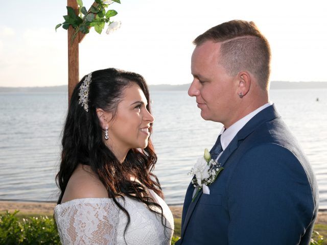 Newlyweds Bride and Groom Raffertys Resort NSW