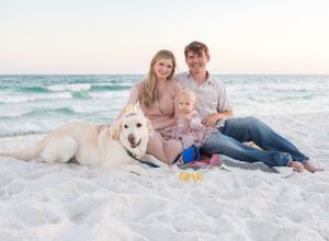 pensacola beach family photographer, pensacola beach pet photographer
