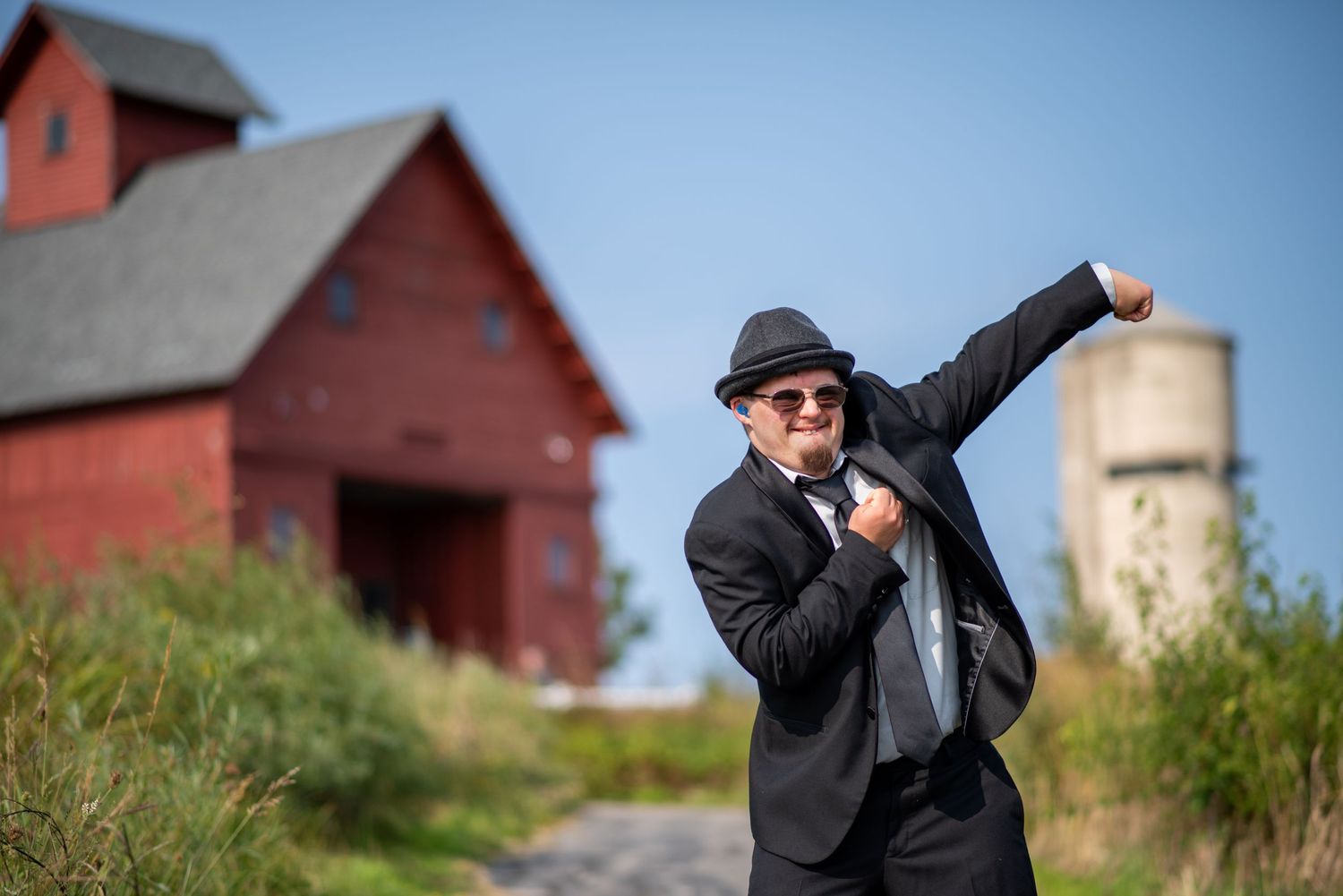 down syndrome man dance farm fun photo Geneva