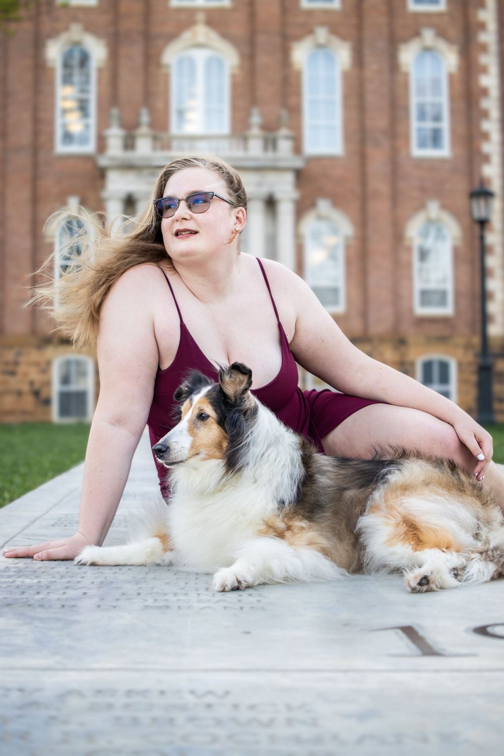 Fredi's college senior session at the University of Arkansas in Fayetteville Arkansas