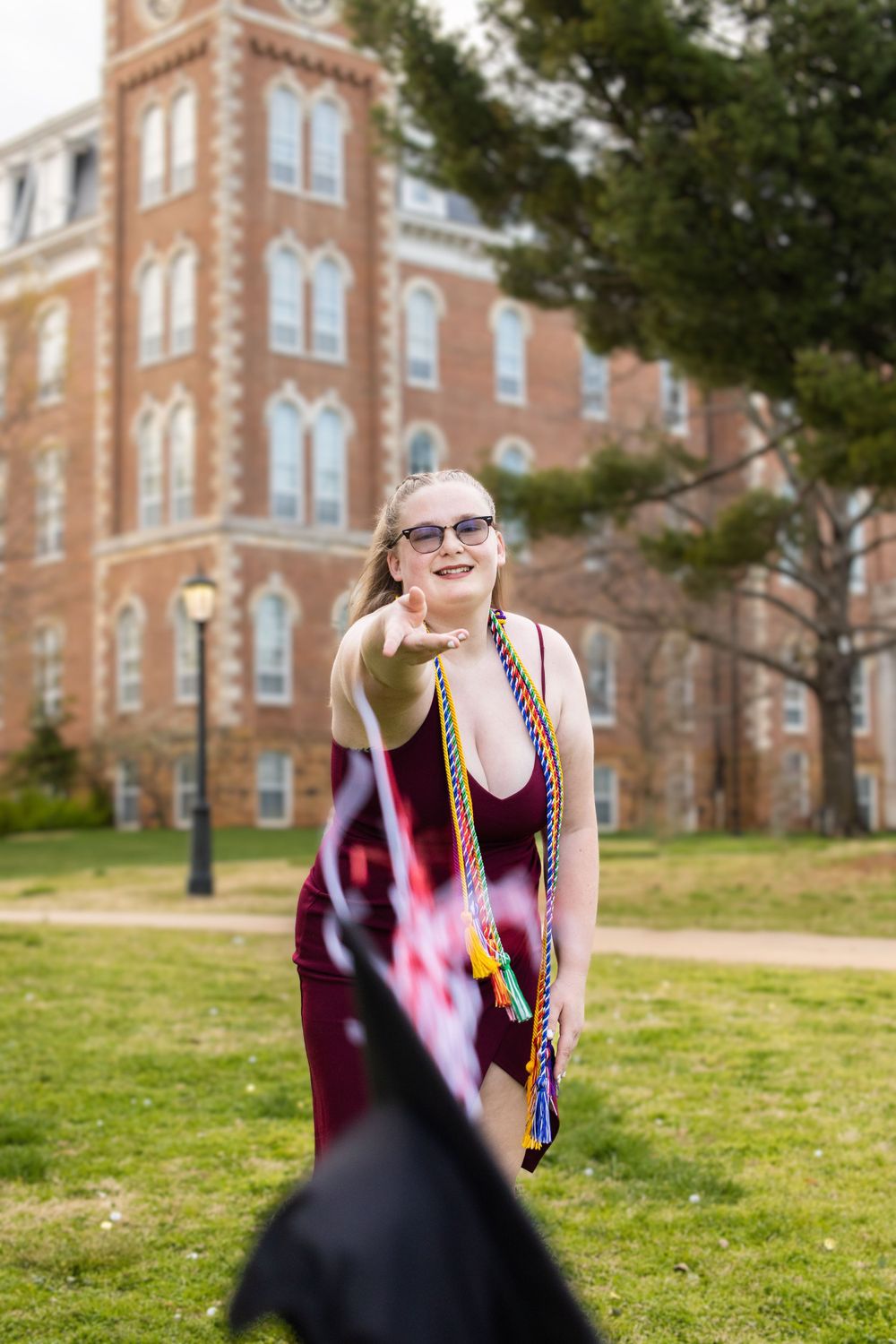 Fredi's college senior session at the University of Arkansas in Fayetteville Arkansas
