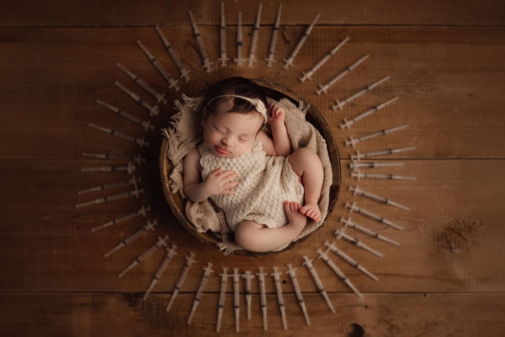 IVF newborn photography
