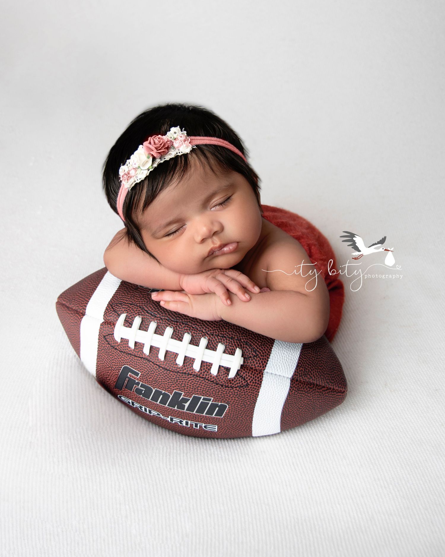Gorgeous NFL newborn baby Cleveland Ohio Photography