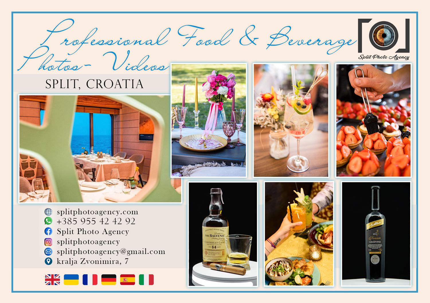 Flyer Food and Beverage, Split Photo Agency