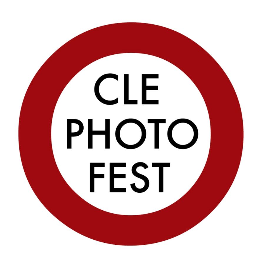Red circular logo designs arranged in a row against white background.