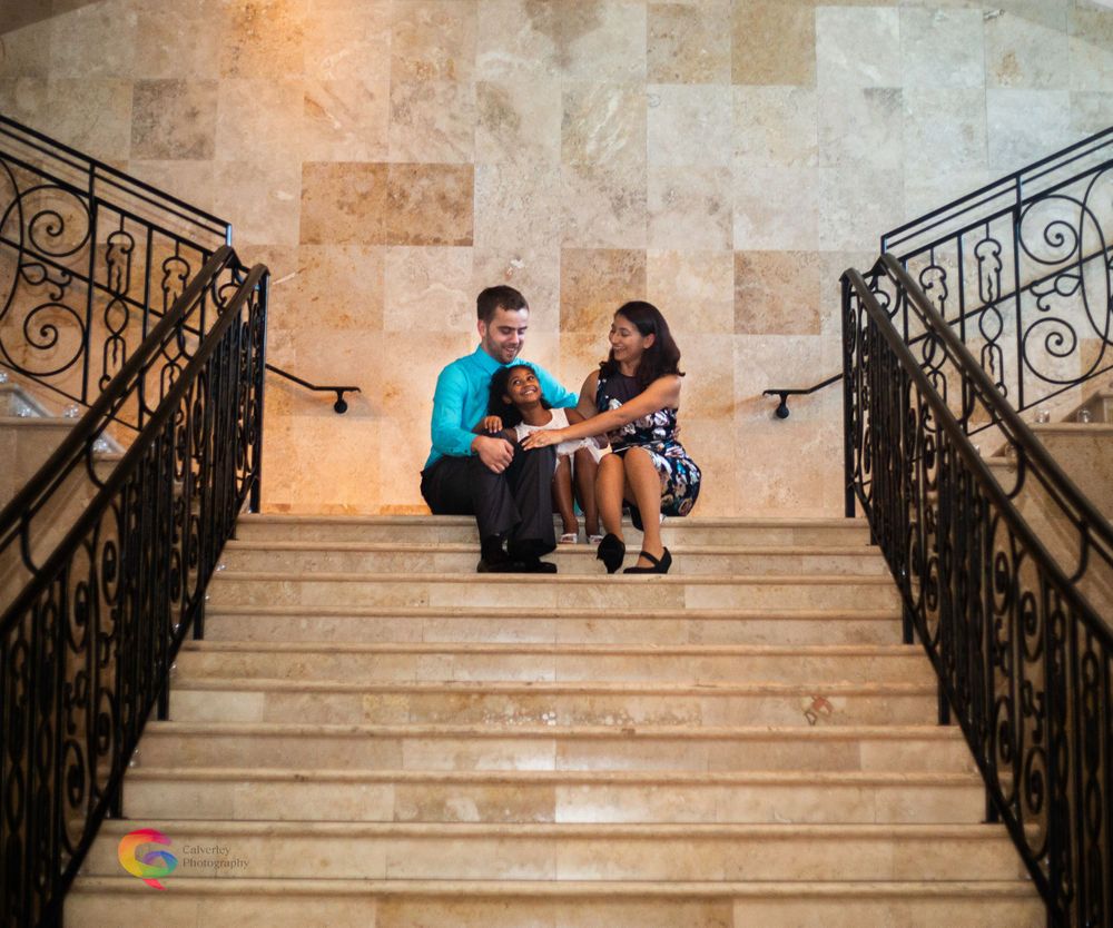 Future Bride and Groom Engagement Photo With Child