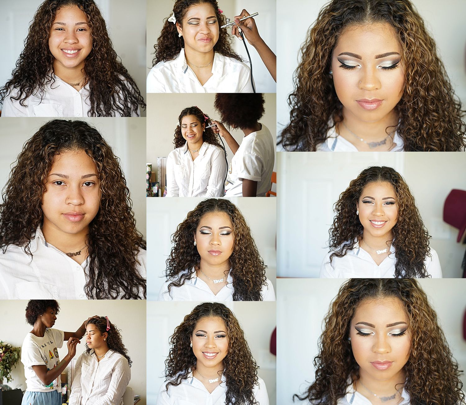 hair and makeup high school senior Fort Worth