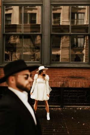 Artistic urban photography with dramatic lighting and architectural elements.