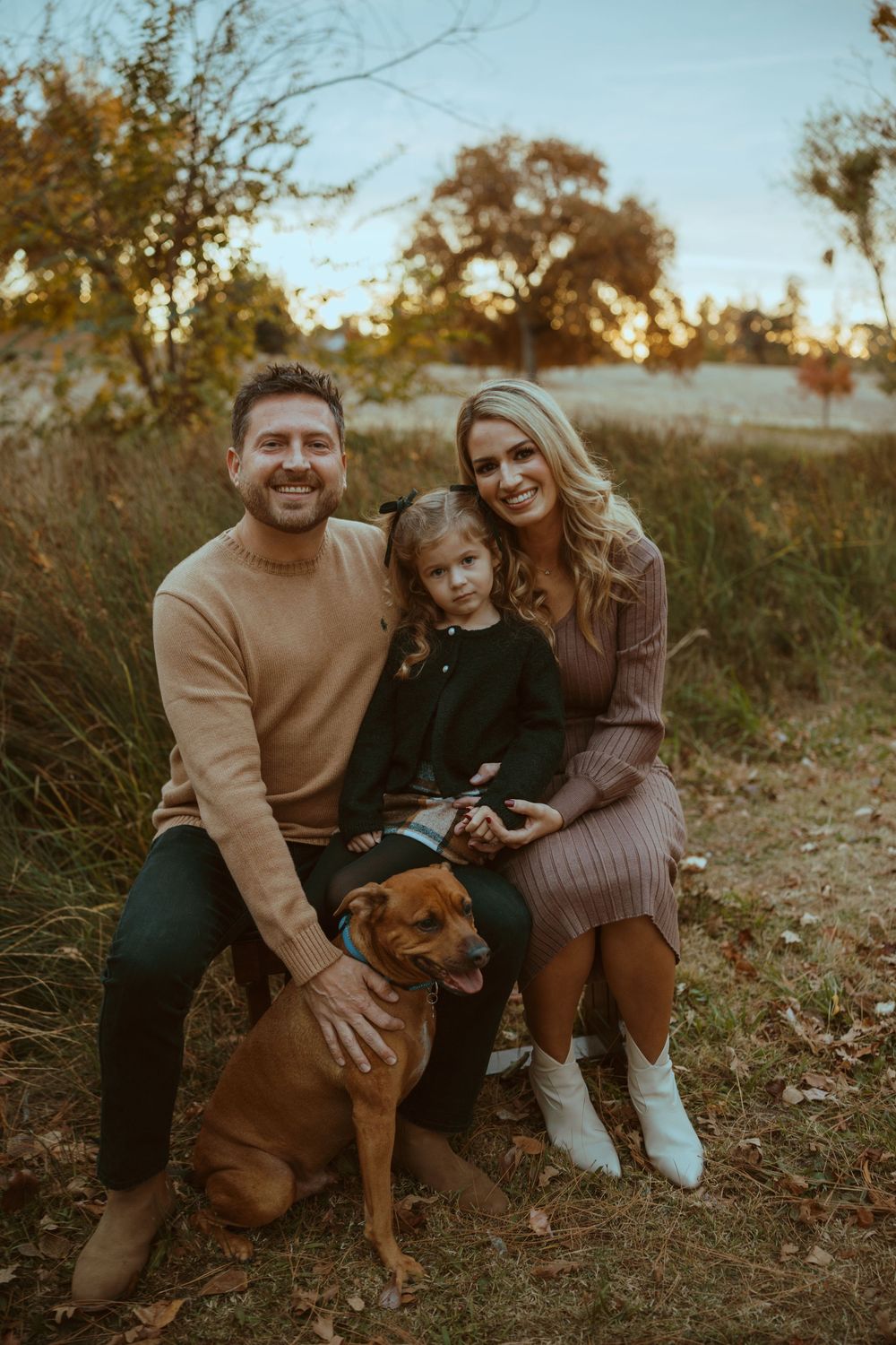 Woodward Park family session at blue hour