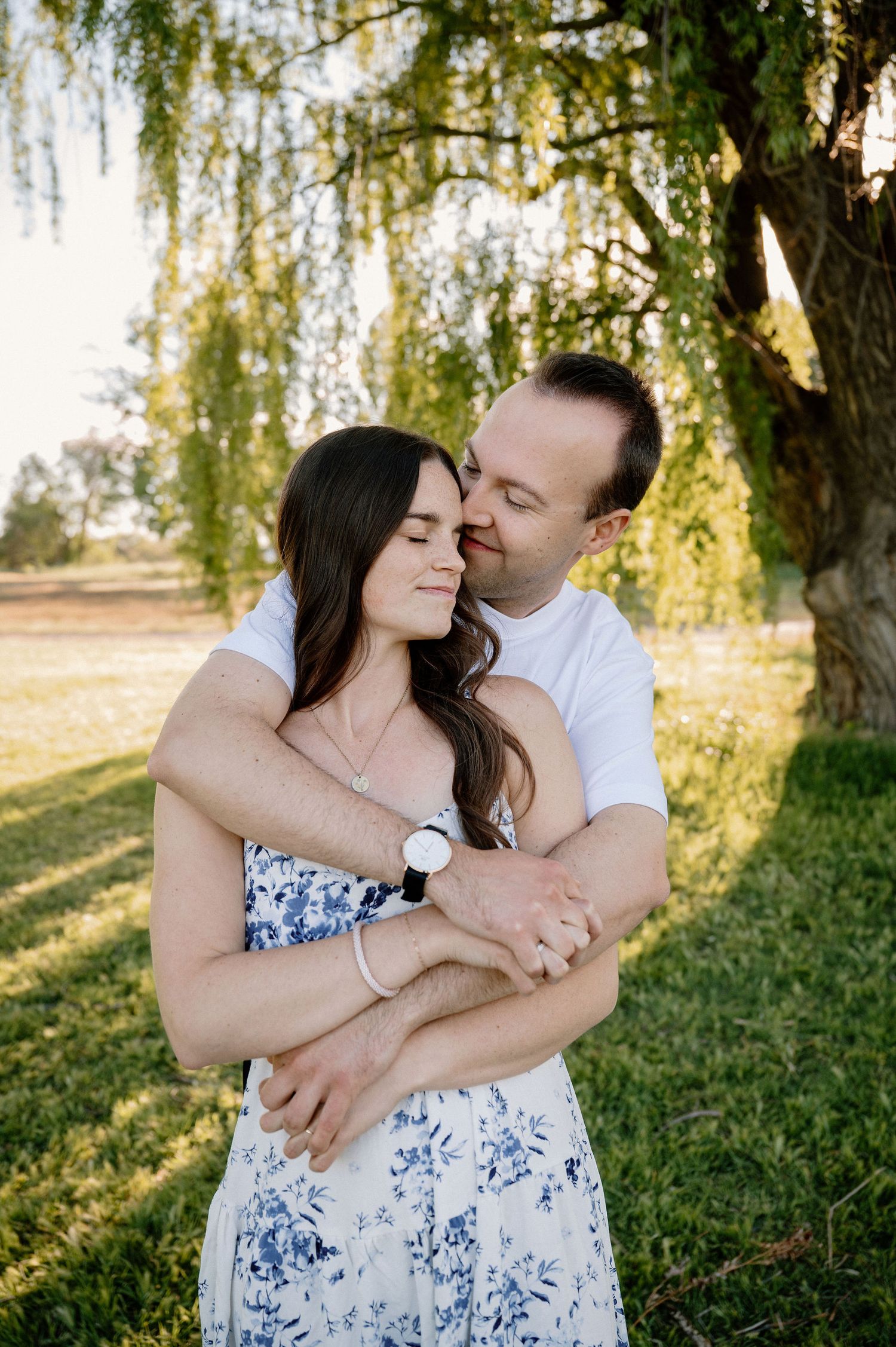 Whimsical engagement photos in the Tri-Cities